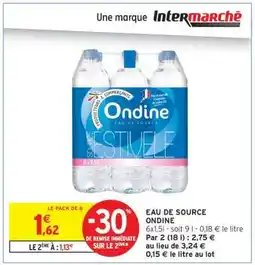 Intermarché Hyper EAU DE SOURCE ONDINE offre