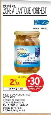 Intermarché Hyper FILETS D'ANCHOIS MSC ODYSSÉE offre