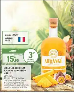 Intermarché Hyper Liqueur au Rhum Ananas & Passion HSE offre