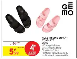Intermarché Hyper Mule Piscine Enfant et Adulte offre