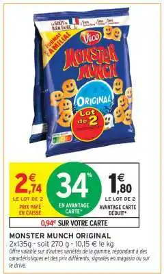 Intermarché Hyper Monster Munch original offre