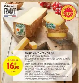 Intermarché Hyper Comté Aop offre