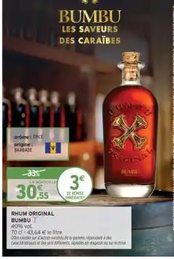 Intermarché Hyper RHUM ORIGINAL 'BUMBU' offre