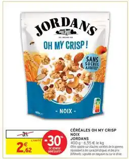 Intermarché Express CÉRÉALES OH MY CRISP NOIX offre
