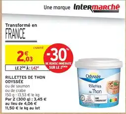 Intermarché Rillettes de Thon Odyssée offre