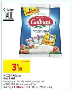 Intermarché Express Mozzarella Galbani offre