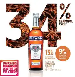 Intermarché Contact Pastis de marseille ricard offre