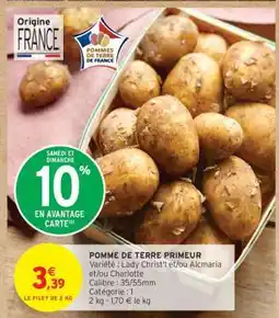 Intermarché Pomme de terre Primeur offre