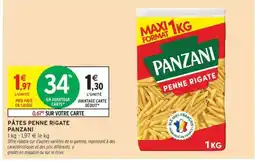 Intermarché Express Pâtes Penne Rigate Panzani offre