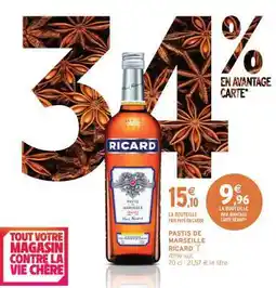 Intermarché Express Pastis de Marseille 'Ricard' offre