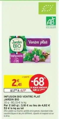 Intermarché Contact INFUSION BIO VENTRE PLAT offre