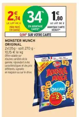 Intermarché Monster Munch original offre