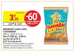 Intermarché BONBONS CARA COOL CARAMBAR offre