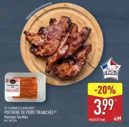 ALDI POITRINE DE PORC TRANCHÉE offre