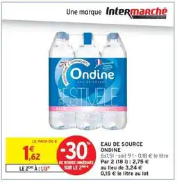 Intermarché EAU DE SOURCE ONDINE offre