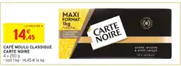 Intermarché Café Moulu Classique Carte Noire offre