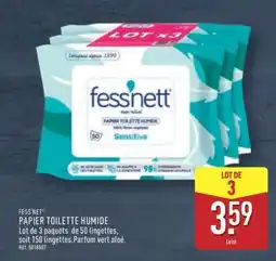 ALDI FESS'NET PAPIER TOILETTE HUMIDE offre