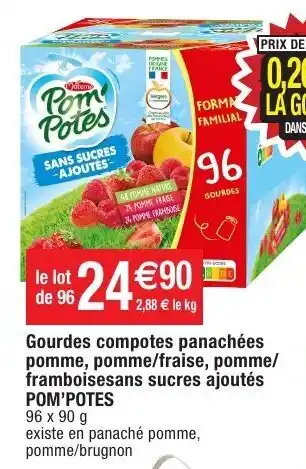 Gourdes compotes panachées