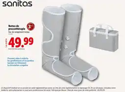 Lidl SANITAS Bottes de pressothérapie offre