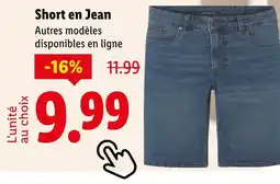 Lidl Livergy Short en Jean offre