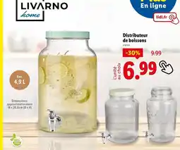 Lidl LIVARNO Distributeur de boissons offre