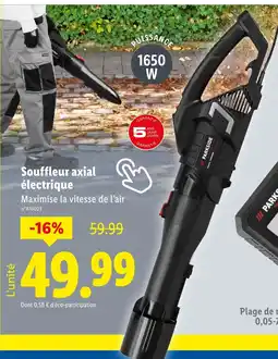 Lidl PARSIDE Souffleur axial électrique offre