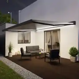 Brico Dépôt Store banne electrique 5 x 3,5 m avec coffre intégral offre