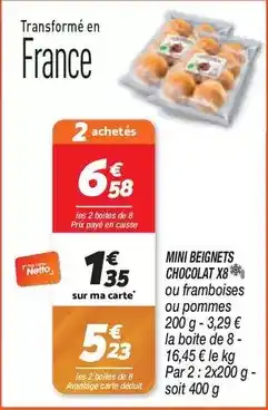 Netto Nestlé - mini beignets chocolat x8 offre