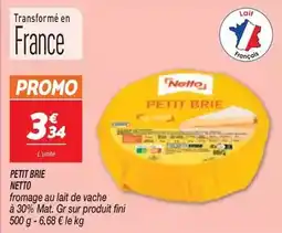 Netto Promo - petit brie offre
