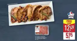ALDI Le cotes de porc offre