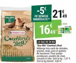 Gamm vert Versele laga - gra-mix country's best offre