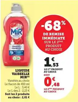 U Express Mir - liquide vaisselle offre