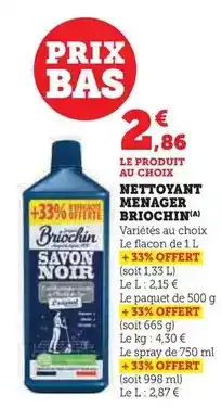 U Express Jacques briochin - nettoyant menager offre