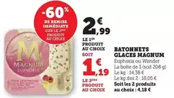 U Express Magnum - batonnets glaces offre