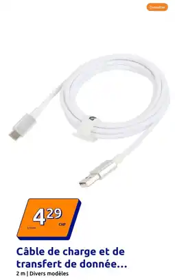 Action Câble de charge et de transfert de donnée offre