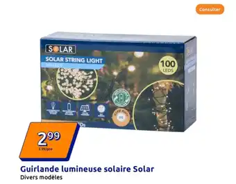 Action SOLAR Guirlande lumineuse solaire offre