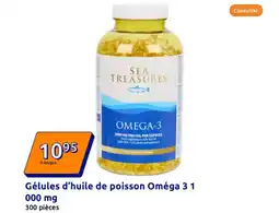 Action Gélules d'huile de poisson Oméga 3 1 offre