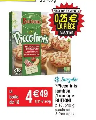 Migros Piccolinis jambon offre