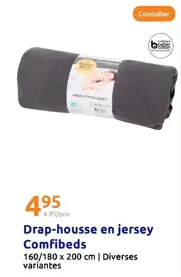 Action Drap-housse en jersey Comfibeds 160/180 x 200 cm offre