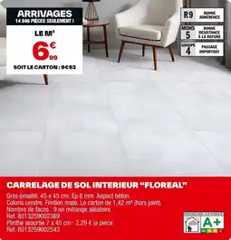 Brico Dépôt Carrelage de sol interieur floreal offre