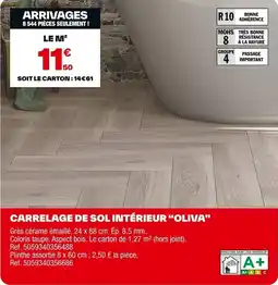 Brico Dépôt Carrelage de sol intérieur oliva offre