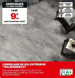 Brico Dépôt Carrelage de sol extérieur valmanenco offre