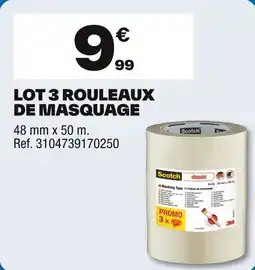 Brico Dépôt Lot 3 rouleaux de masquage offre