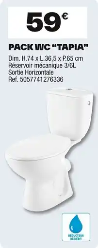 Brico Dépôt Pack wc tapia offre