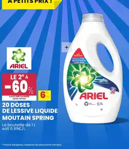 Stokomani 20 doses de lessive liquide moutain spring offre