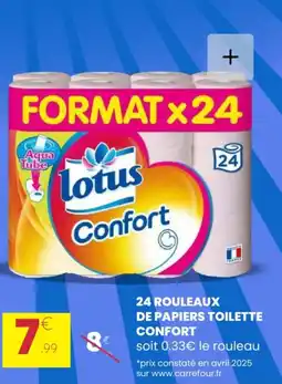 Stokomani 24 rouleaux de papiers toilette confort offre