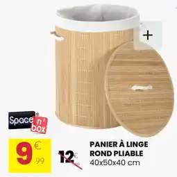 Stokomani Panier à linge rond pliable offre