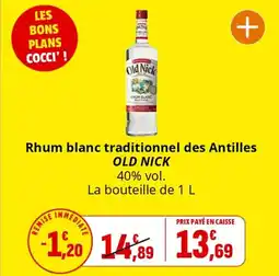 Coccinelle Express OLD NICK Rhum blanc traditionnel des Antilles offre