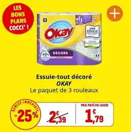 Coccinelle Express OKAY Essuie-tout décoré offre