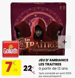 Stokomani Jeu d'ambiance les traitres offre